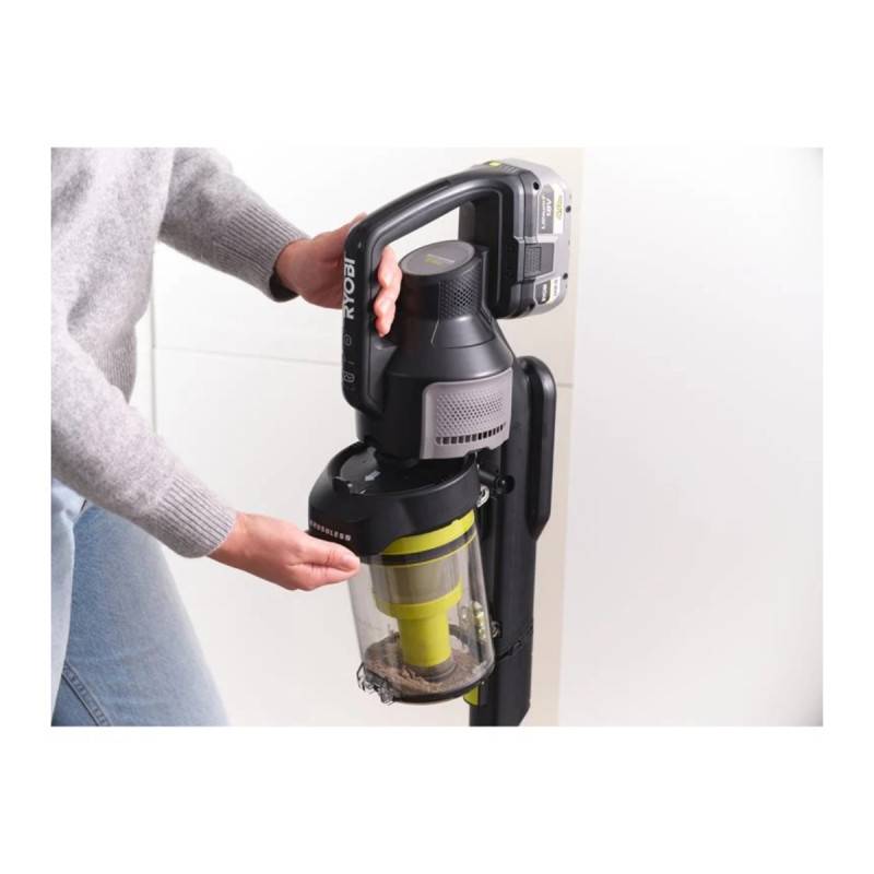 Ryobi - Aspirateur balai anti-emmêlement Brushless 18V RYOBI - 135 AW - Sans batterie ni chargeur - RASV18BL-0 - Image 6