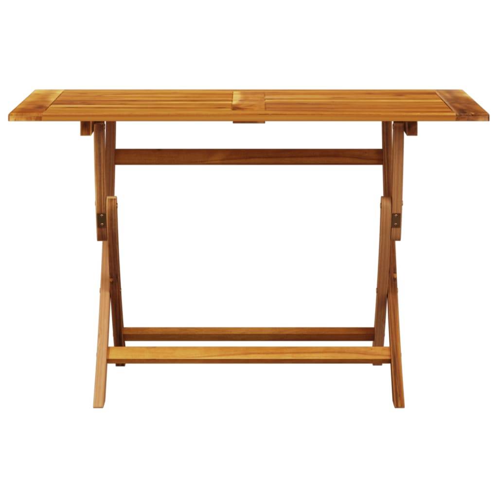 Ensemble de 5 pcs table de jardin avec chaises - mobilier de jardin résine tressée et bois massif-JU2690 - Image 6