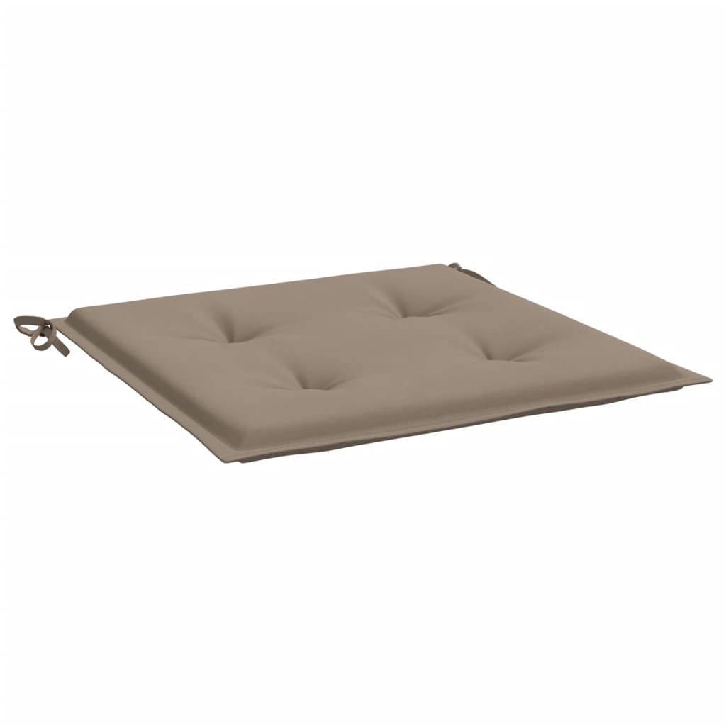 Coussins de chaise jardin tissu oxford taupe 50 x 50 x 4 cm - PANGIVO - Image 5