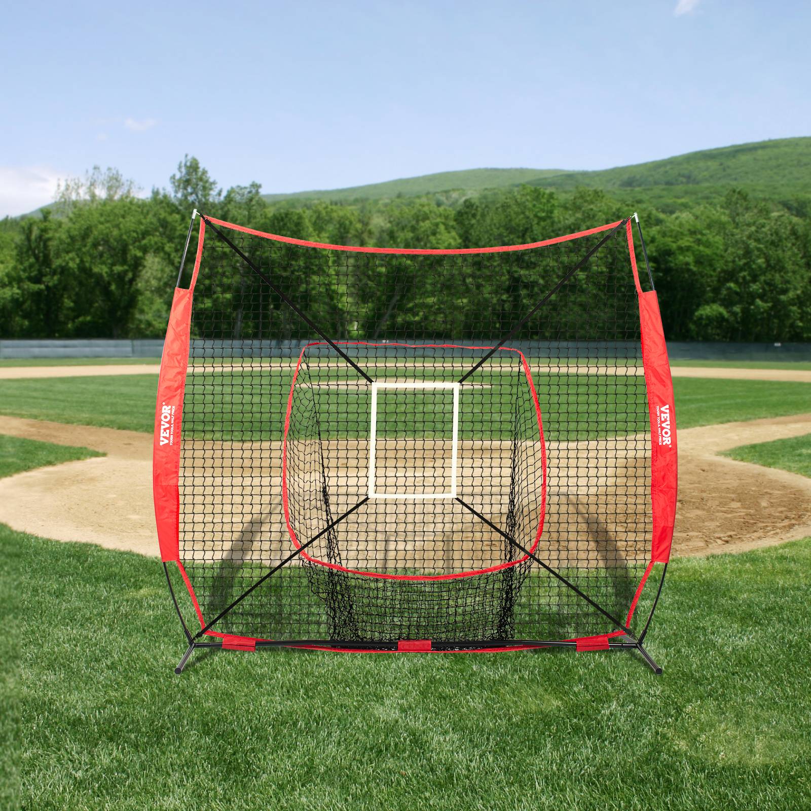 Vevor - VEVOR Filet d'Entraînement de Baseball Softball 213,4x210 cm (Filet Uniquement) - Image 8