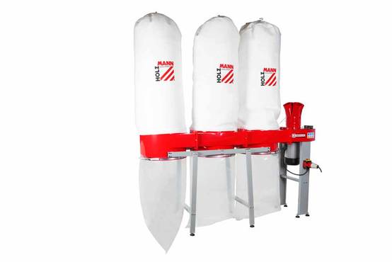 Aspirateur à copeaux de bois 3 x 160 L - 400 V - 3800 W Holzmann - Image 2