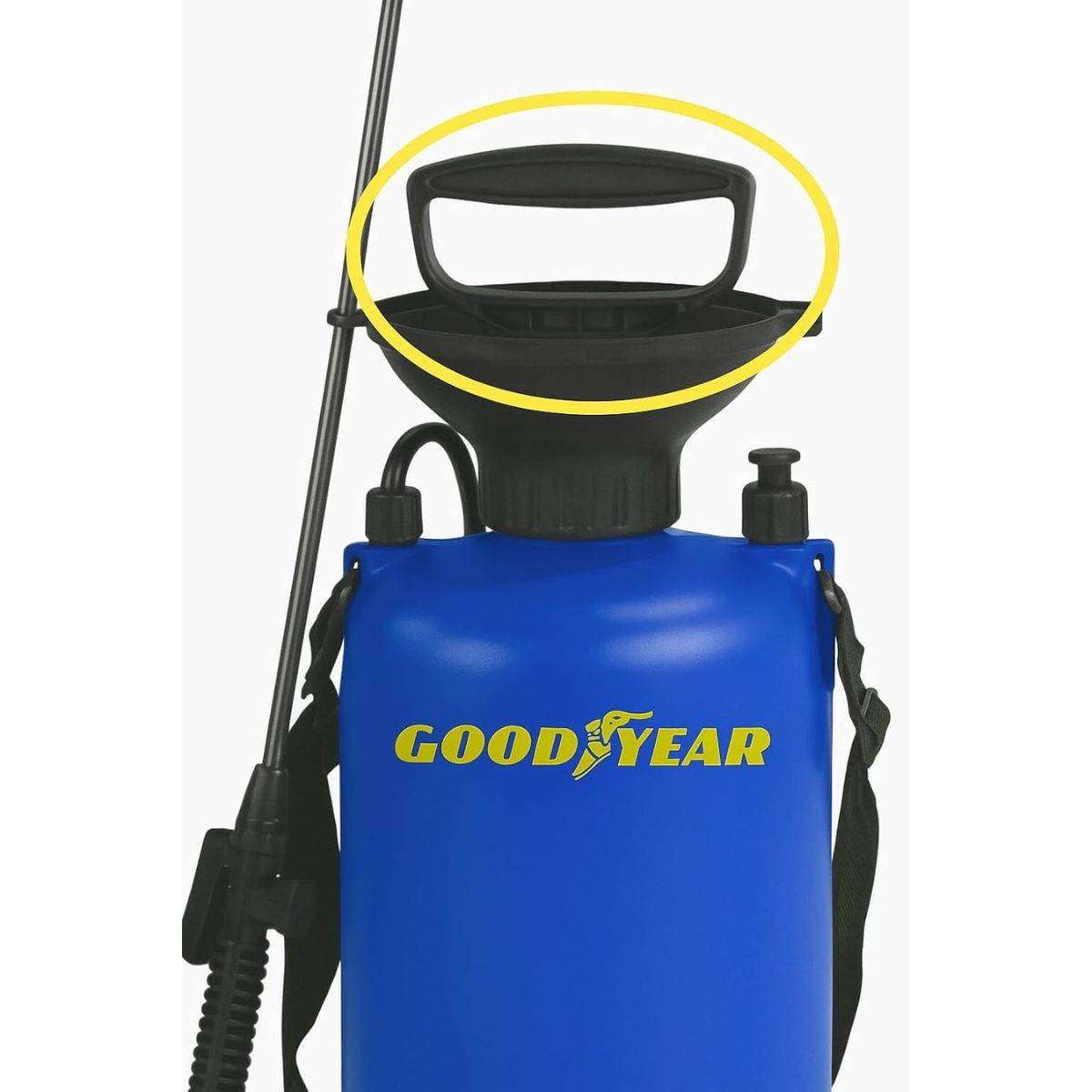 Goodyear - Pulvérisateur à main 5L + Buse et Lance Inox - Pulvérisateur à Pression Idéal Désherbage et Traitement Naturel Goodyear - Image 7