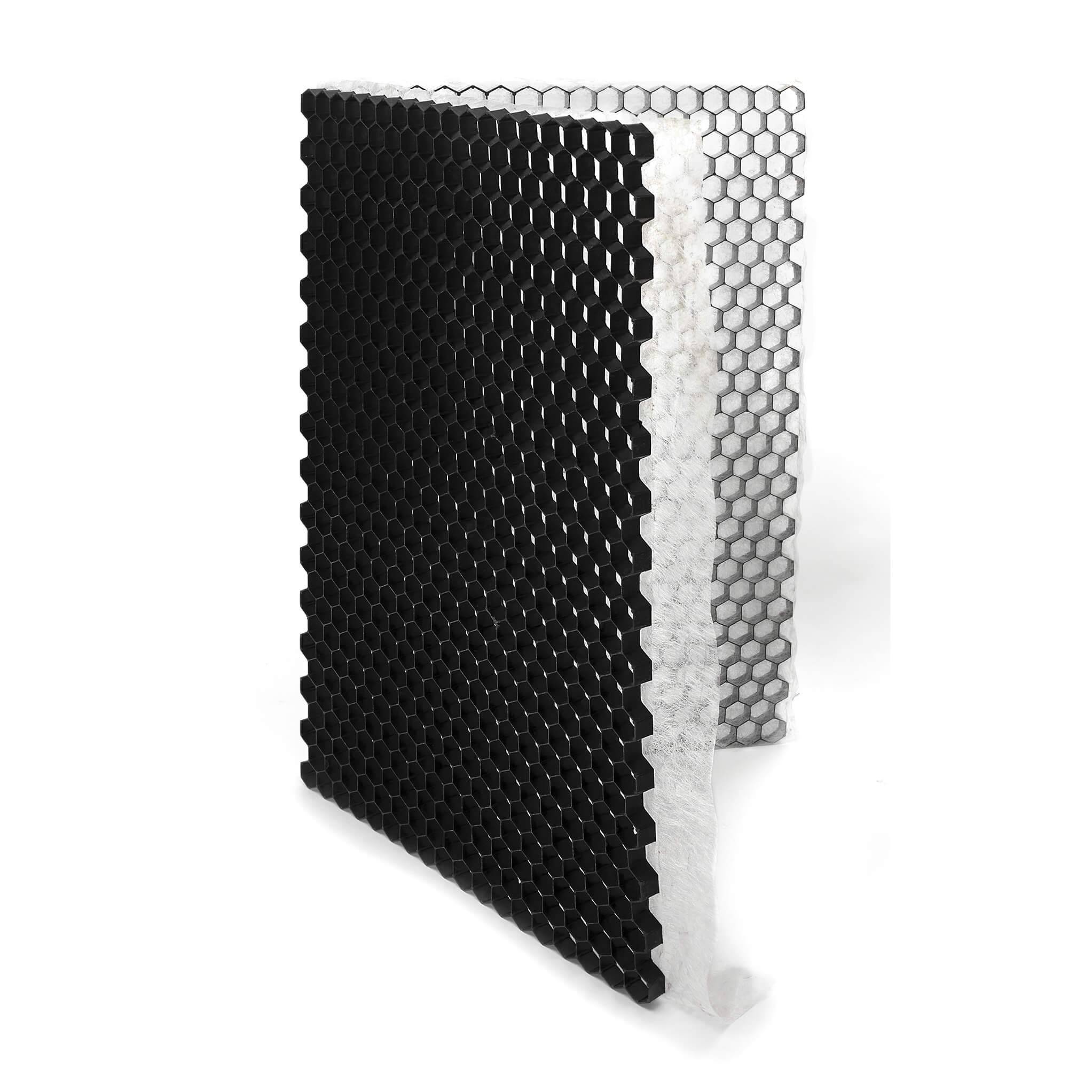 Stabilisateur de gravier Noir 160x120x3 cm (lot de 126,72m² - 66 dalles) - RO'MA NATURE