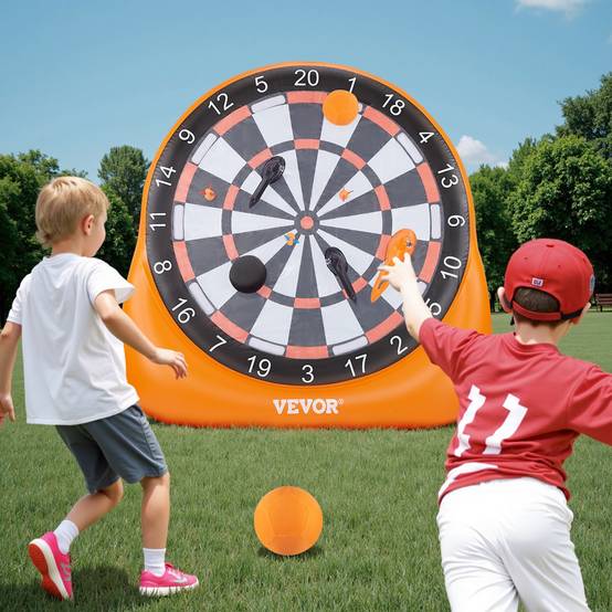Vevor - VEVOR Cible Foot Gonflable Jeu de Fléchettes Géante 2 m pour Jeux Plein Air - Image 8