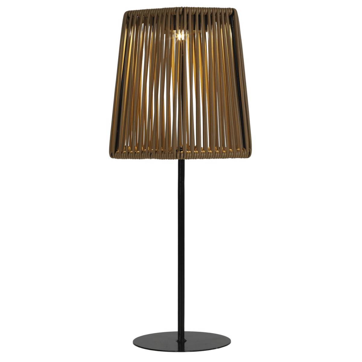 The Home Deco Factory - Lampe à Poser Extérieur Solaire "Carmine" 40cm Beige - Image 2