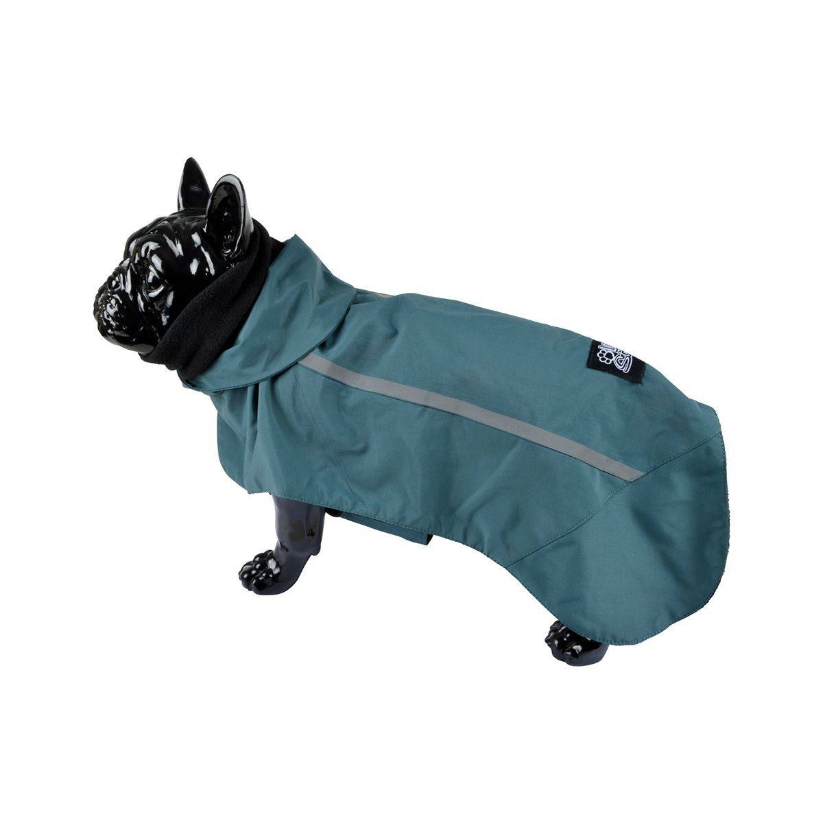 Love Story - Veste Imperméable Chien "Polaire" 30cm Émeraude - Image 2