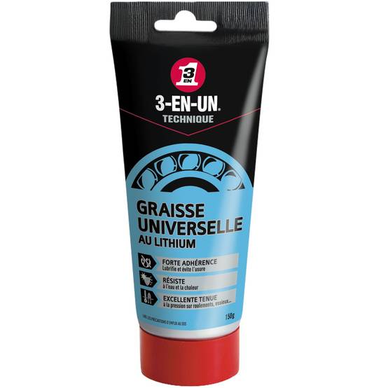 Tube de graisse universelle lithium 3 en 1