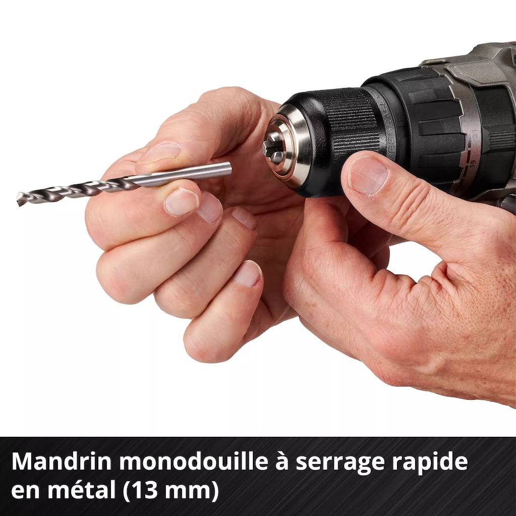 Einhell - Perceuse-visseuse à percussion sans fil – TP-CD 18/70 Li-i BL +70 – 70 Nm – 2 batteries + accessoires – Power X-Change - Image 7