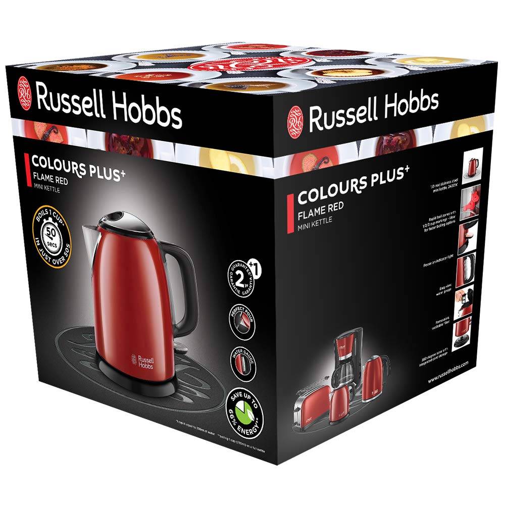 Bouilloire sans fil 1l 2400w rouge 24992-70 Russell Hobbs - Image 2