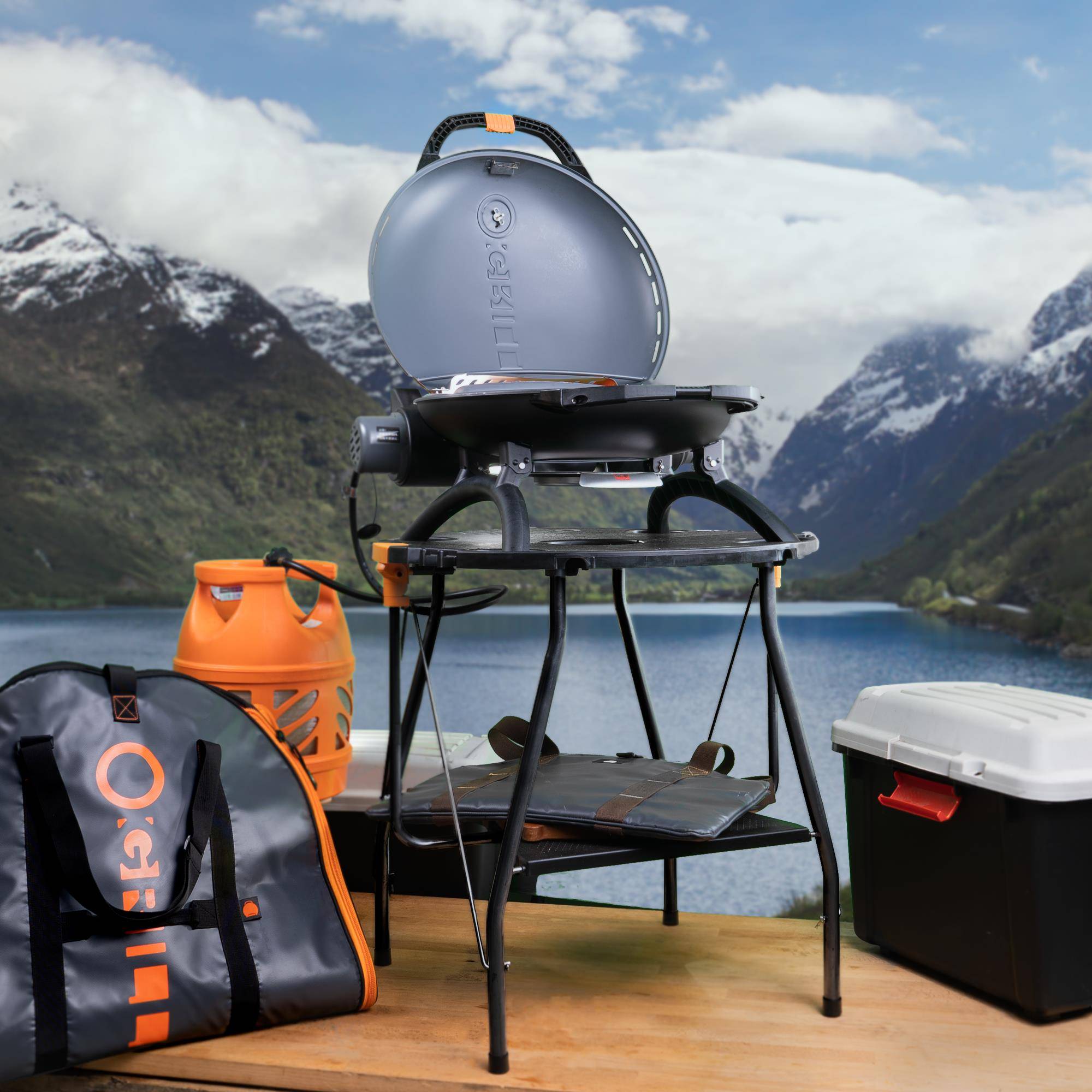 Le Marquier - BARBECUE GAZ COMPACT PORTABLE O-GRILL 500 NOIR - Image 3
