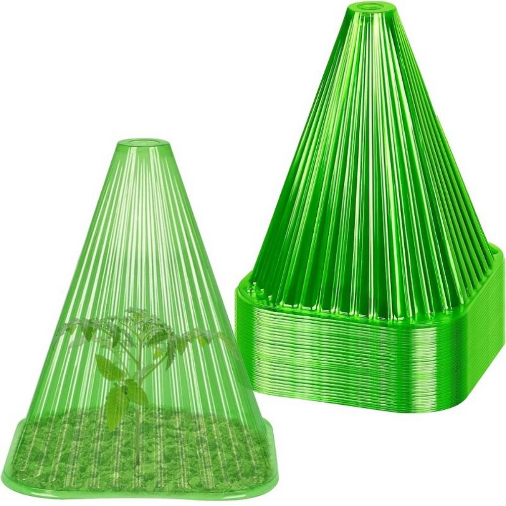Lot de 20 cloches de jardin réutilisables - Protection gel & escargots - 22x19,5 cm - Living123 - Image 1