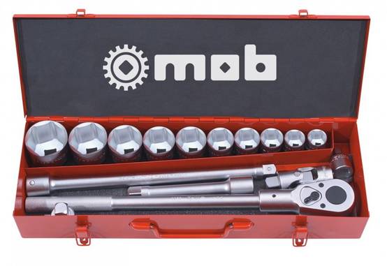 Coffret métallique 3/4'' 16 pièces, 6 pans - MOB - Image 1