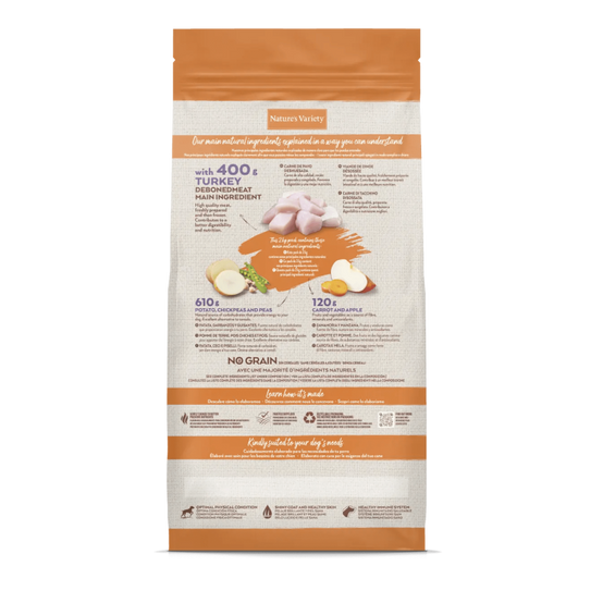 CROQUETTE CHIEN - ORIGINAL MEDIUM / MAX DINDE - NATURE'S VARIETY 10 kg - Image 2