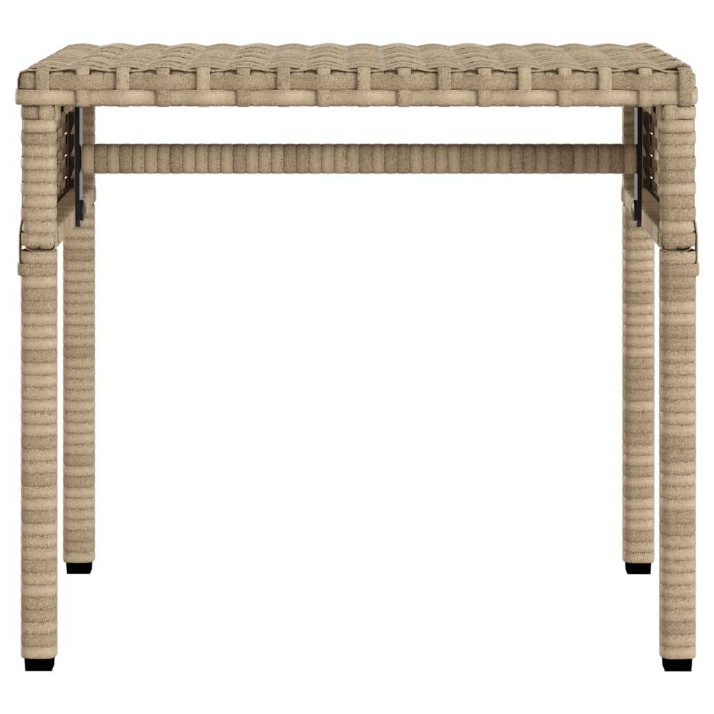 Vidaxl - Chaise longue avec auvent et table beige résine tressée vidaXL 368201 - Image 9