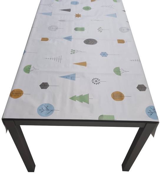 Nappe Composition PVC Base Polyester Anti-taches Arbres Taille 140X250 CM - Image 2