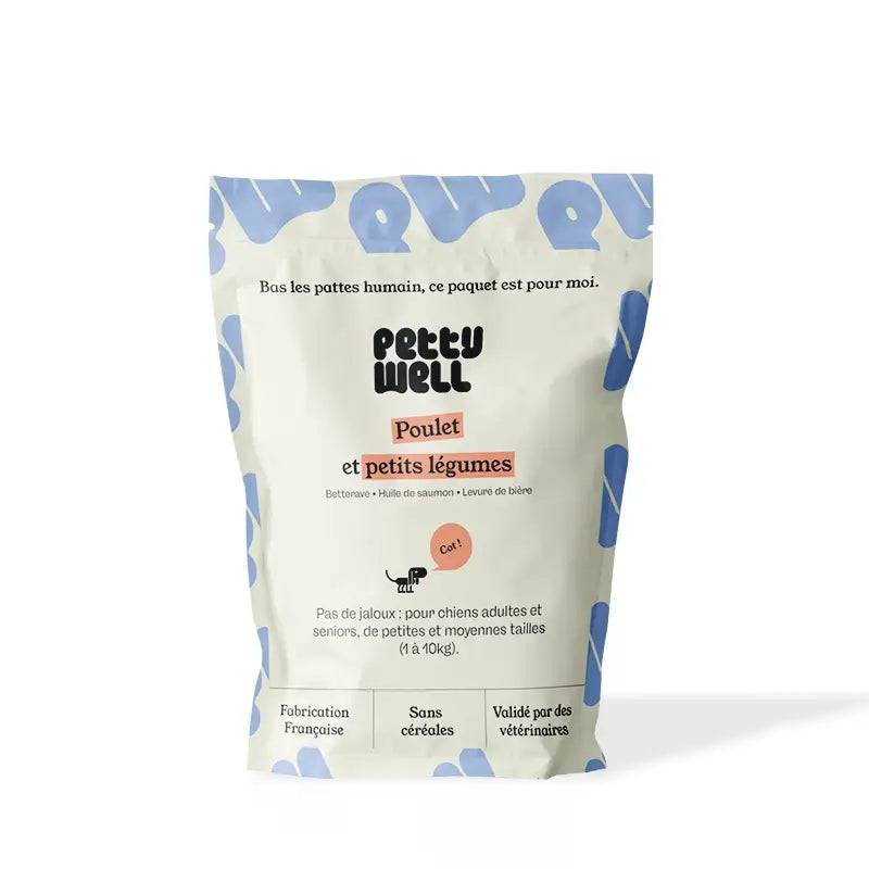 Petty Well - Croquettes Sans Céréales Poulet & Légumes pour Chien de Petite et Moyenne Taille - Image 2
