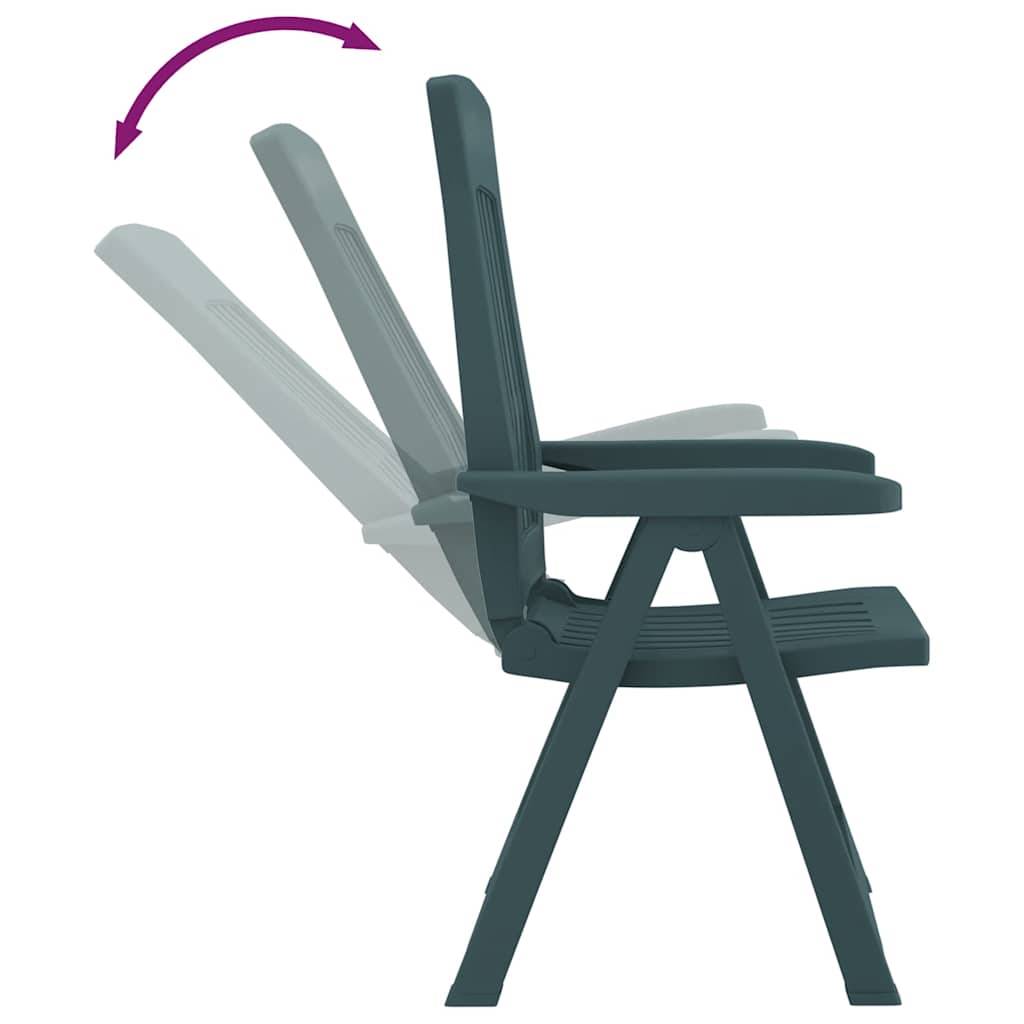 PANGIVO - Chaises inclinables de jardin vert PP 58 x 88 x 92 cm - PANGIVO - Image 9