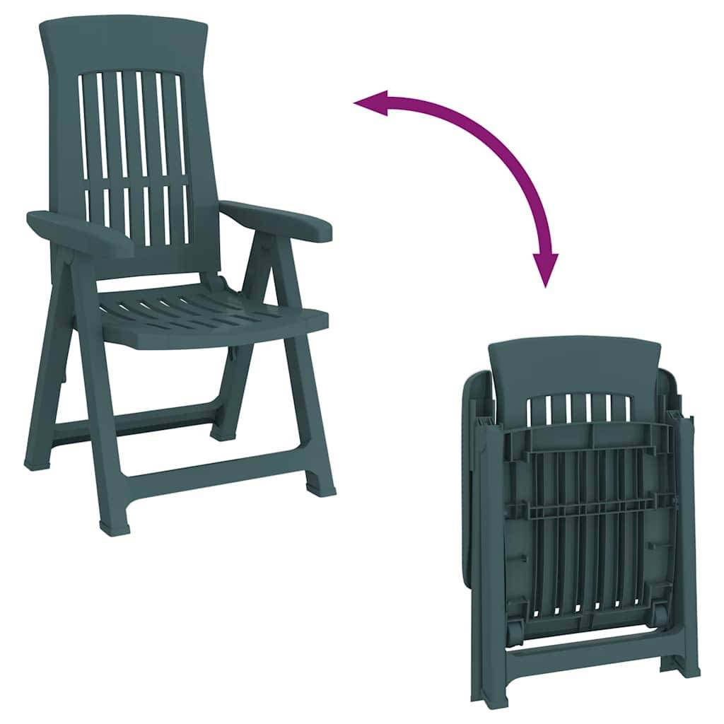 PANGIVO - Chaises inclinables de jardin vert PP 58 x 88 x 92 cm - PANGIVO - Image 10