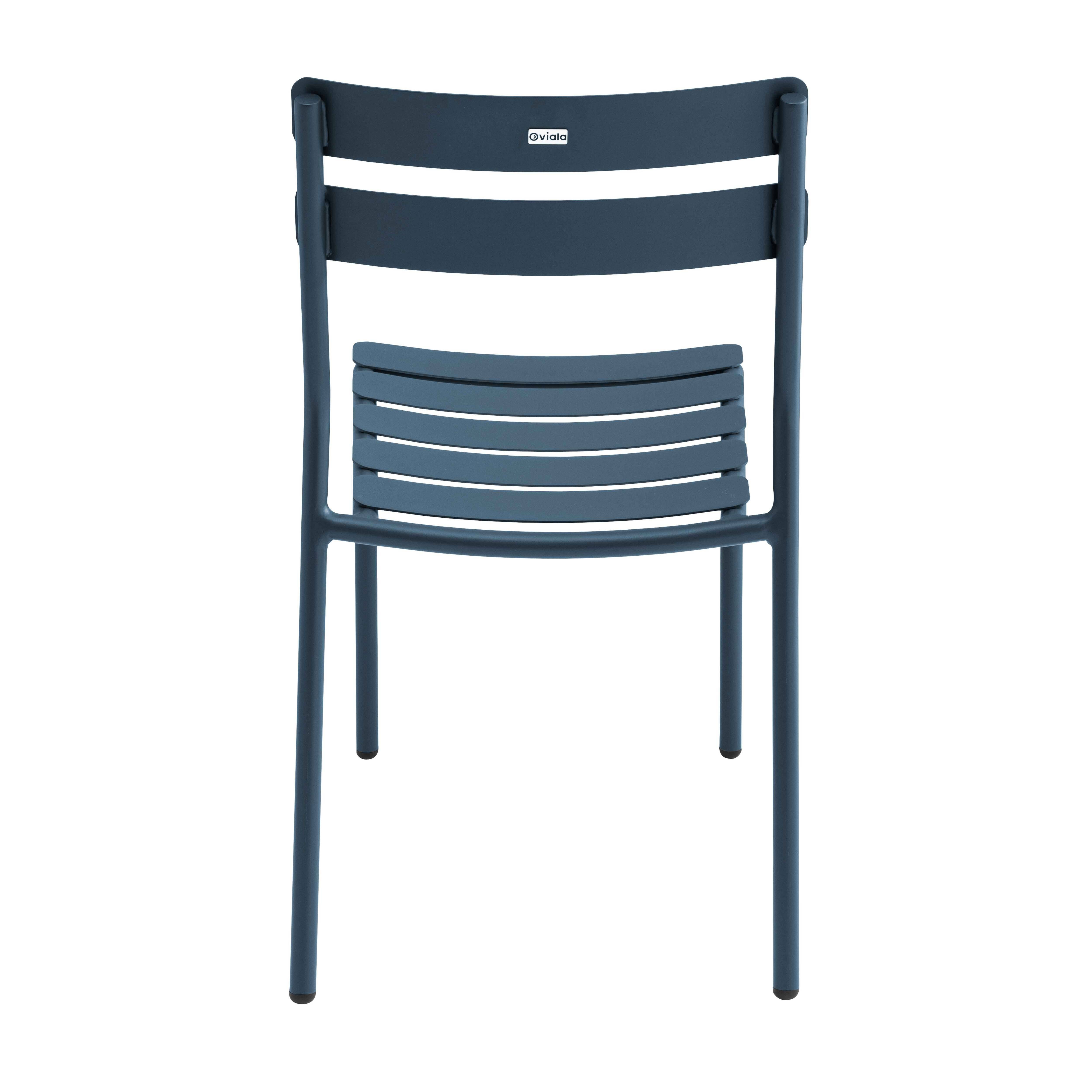 Oviala - Chaise de terrasse en aluminium bleu foncé Almada - Oviala - Image 5