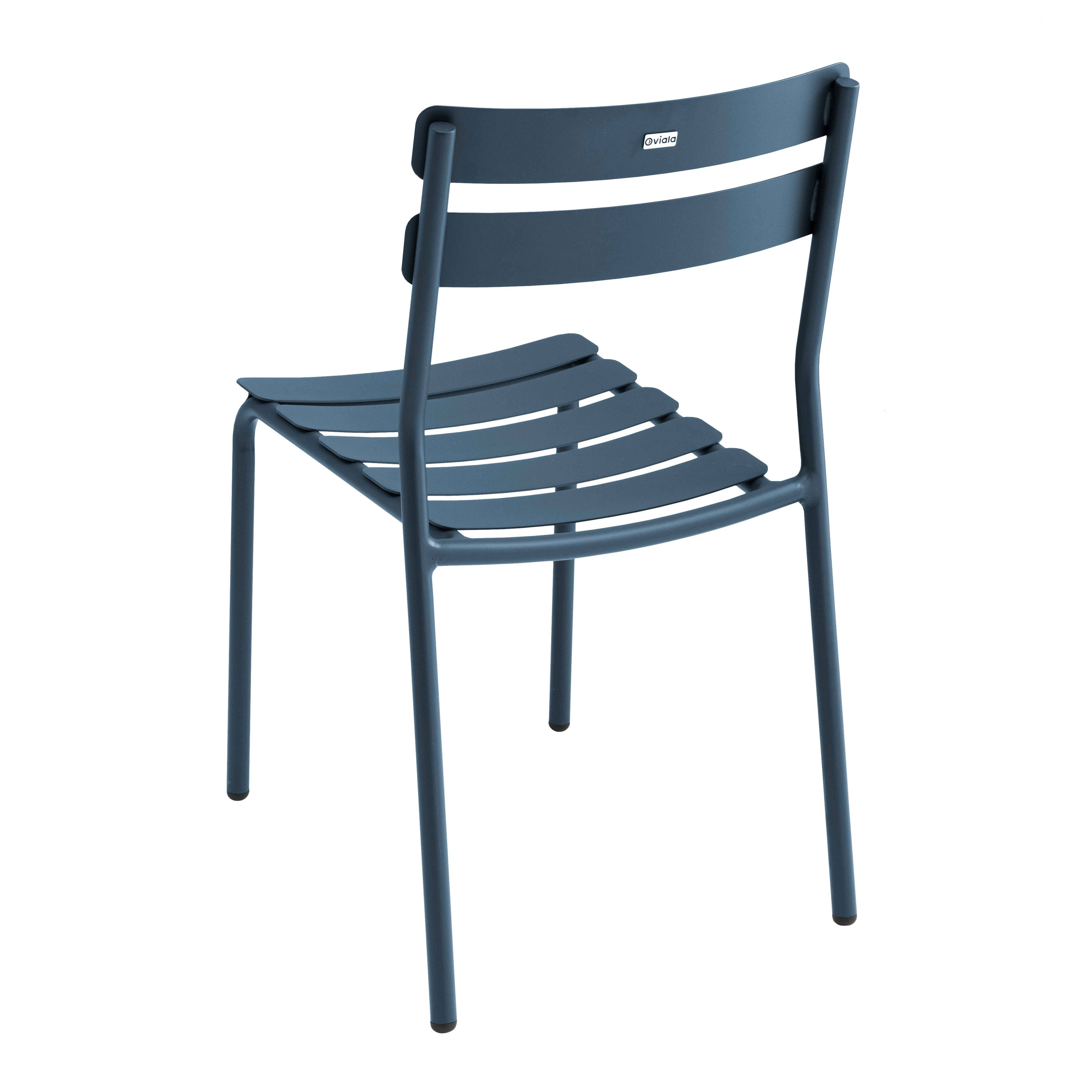 Oviala - Chaise de terrasse en aluminium bleu foncé Almada - Oviala - Image 4