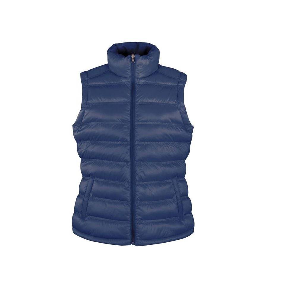 Bodywarmer matelassé protège-menton FEMME Result ICE BIRD PADDED Bleu XS