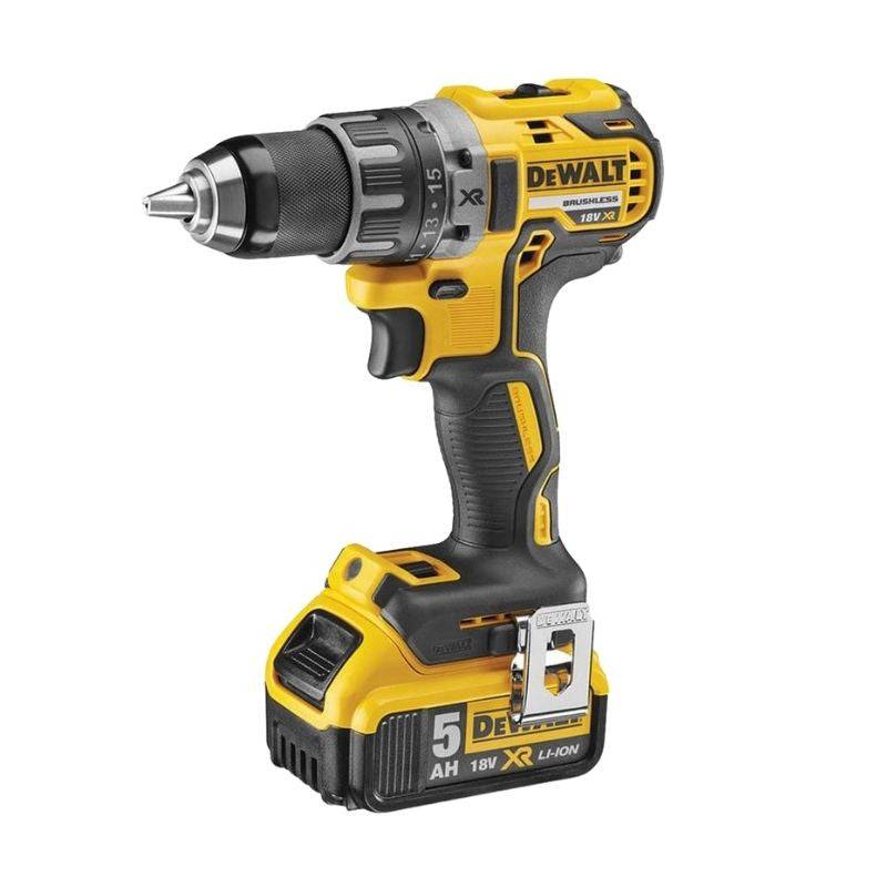 Pack 3 outils 18V DEWALT DCK384P2T-QW : perceuse-visseuse à percussion DCD796, meuleuse Ø125mm DCG405 et visseuse à choc DCF887 - Image 2