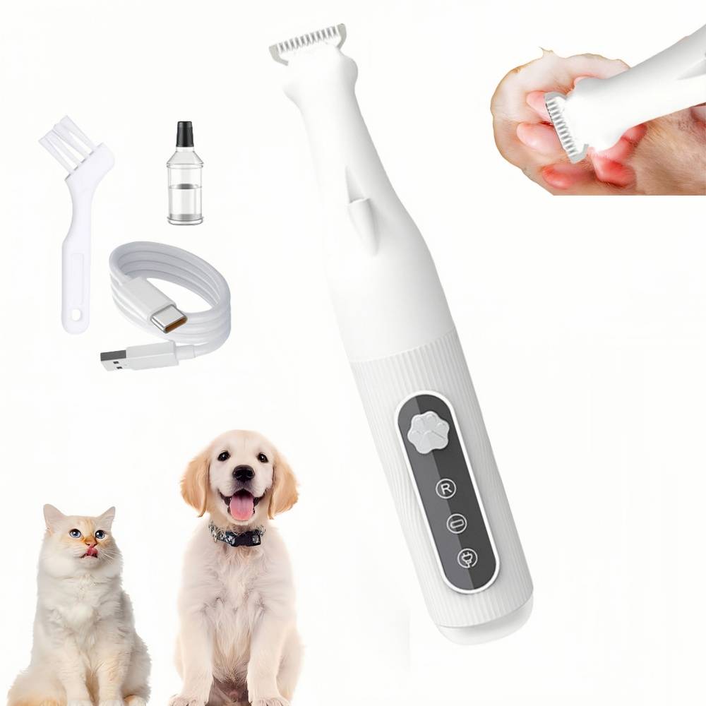 IntiMeg - Rasoir pour les pattes de chien et de chat Blanc IntiMeg - Image 1