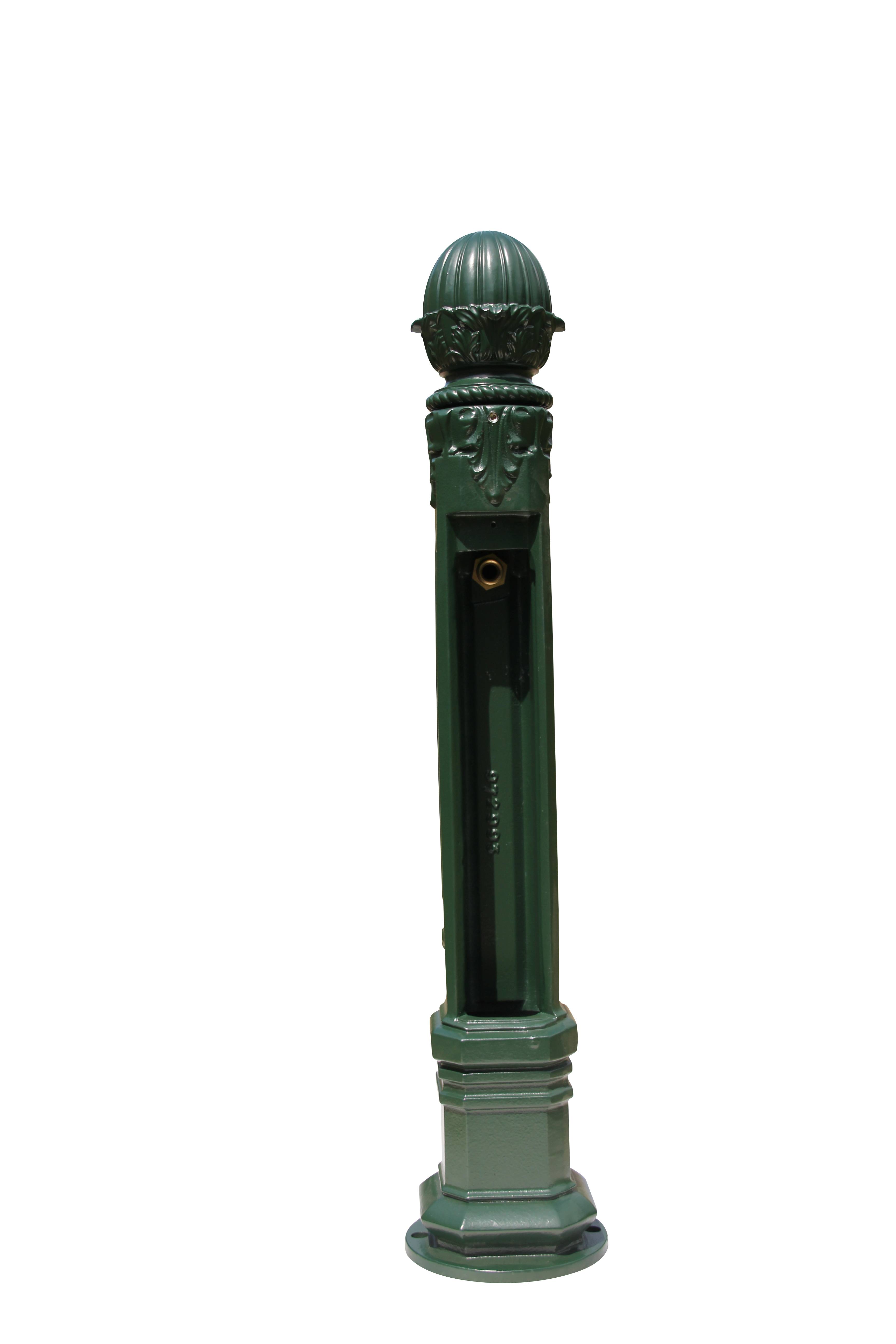 Fontaine borne griffon sans vasque vert 6009 avec robinet colvert Dommartin H. 102 cm X L. 17,5 cm - Image 5