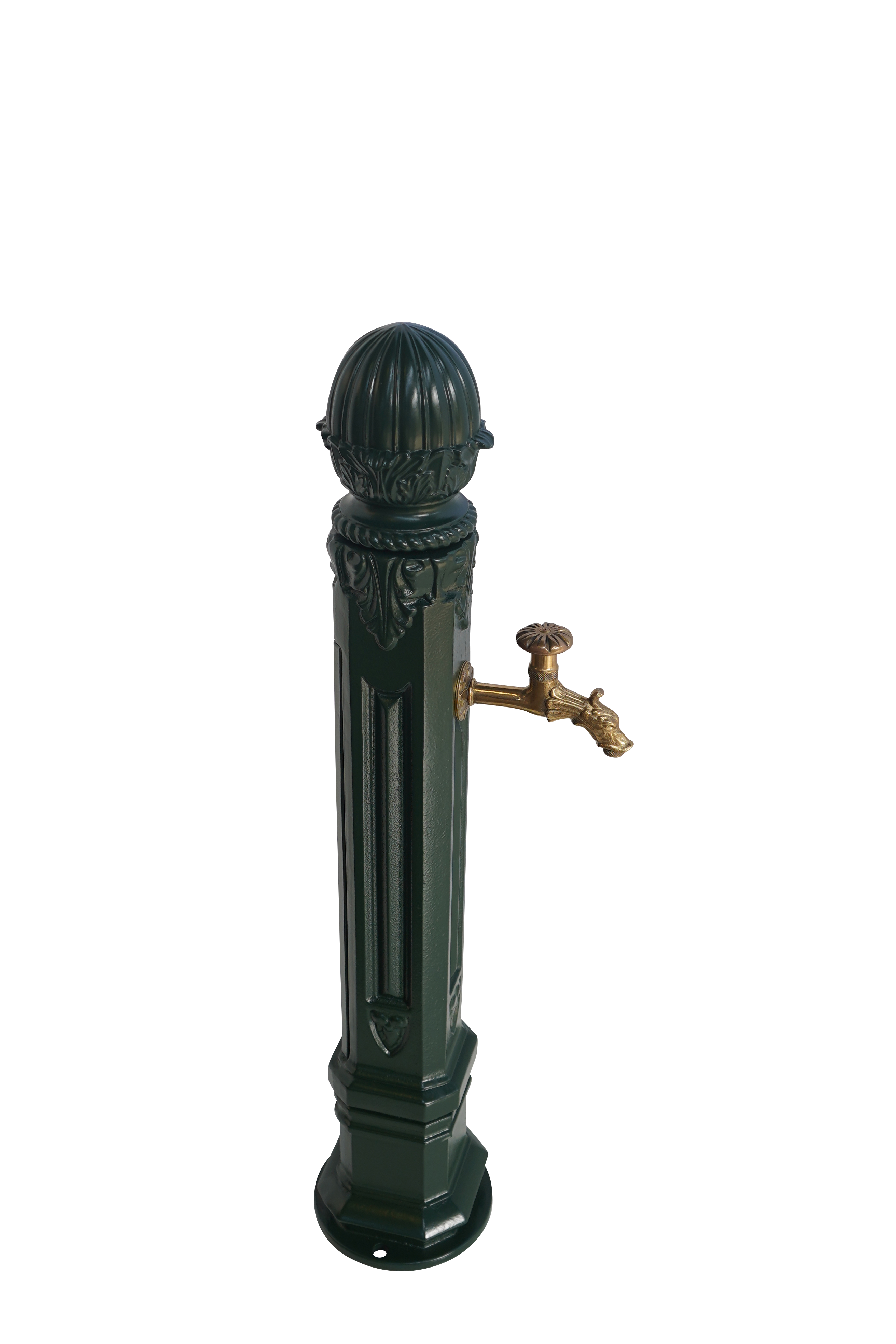 Fontaine borne griffon sans vasque vert 6009 avec robinet colvert Dommartin H. 102 cm X L. 17,5 cm - Image 3