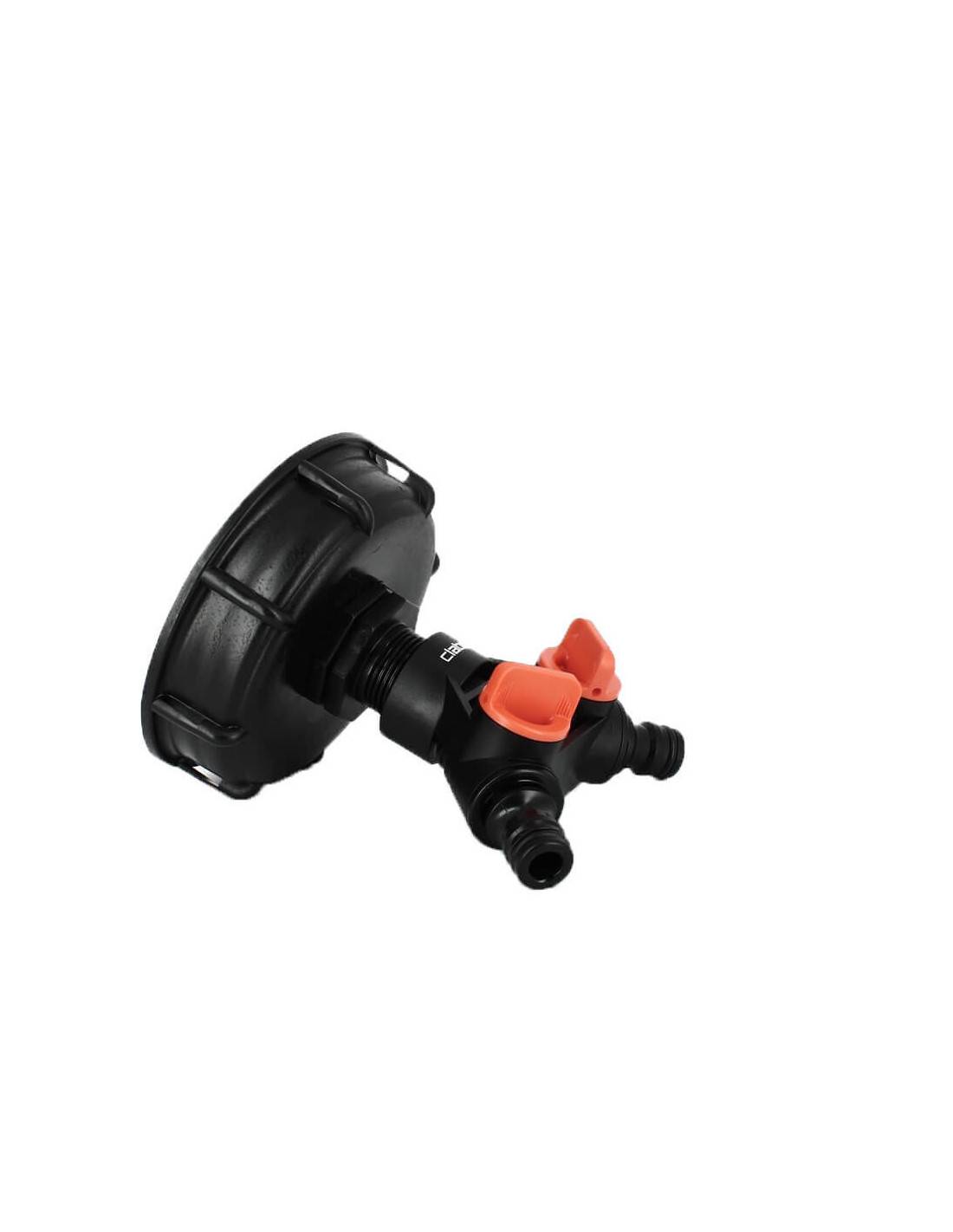 Raccord cuve eau S100X8 - 2 Robinets avec Nez 20x27 - Claber - Image 4