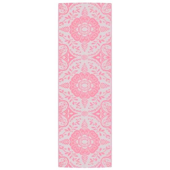 Tapis d'Extérieur Allongé Réversible en PP Anti-UV pour Balcon Rose 80x250 cm – ComfortXL Outdoor Living - Image 2