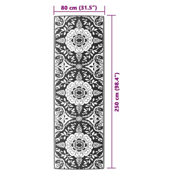 Tapis d'Extérieur Allongé Réversible en PP Anti-UV pour Balcon Rose 80x250 cm – ComfortXL Outdoor Living - Image 6
