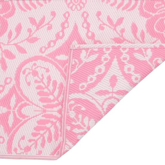 Tapis d'Extérieur Allongé Réversible en PP Anti-UV pour Balcon Rose 80x250 cm – ComfortXL Outdoor Living - Image 5
