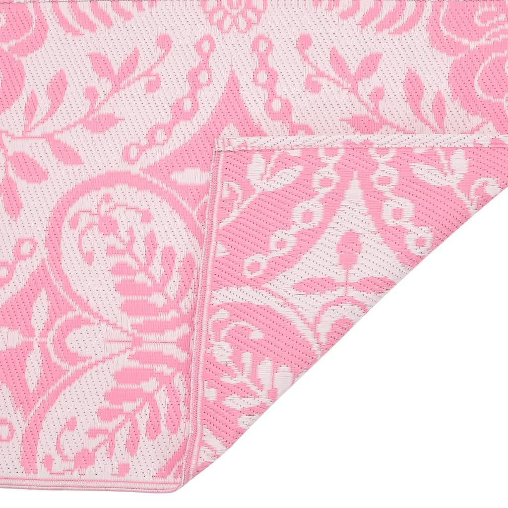Tapis d'Extérieur Allongé Réversible en PP Anti-UV pour Balcon Rose 80x250 cm – ComfortXL Outdoor Living - Image 5