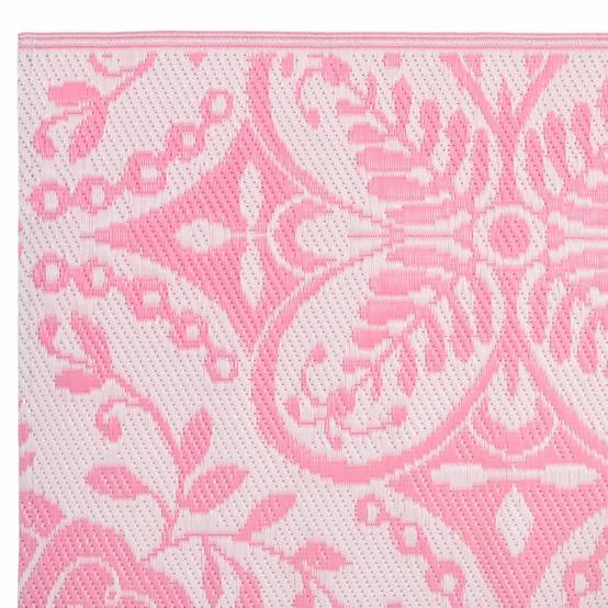Tapis d'Extérieur Allongé Réversible en PP Anti-UV pour Balcon Rose 80x250 cm – ComfortXL Outdoor Living - Image 4