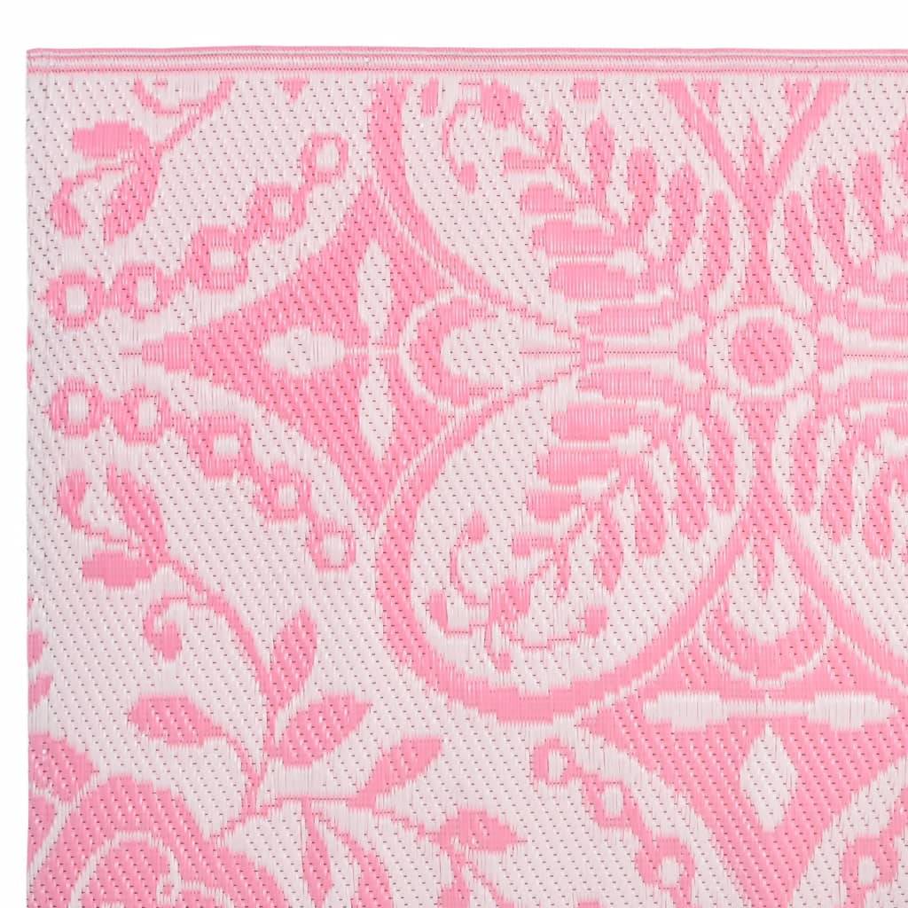 Tapis d'Extérieur Allongé Réversible en PP Anti-UV pour Balcon Rose 80x250 cm – ComfortXL Outdoor Living - Image 4