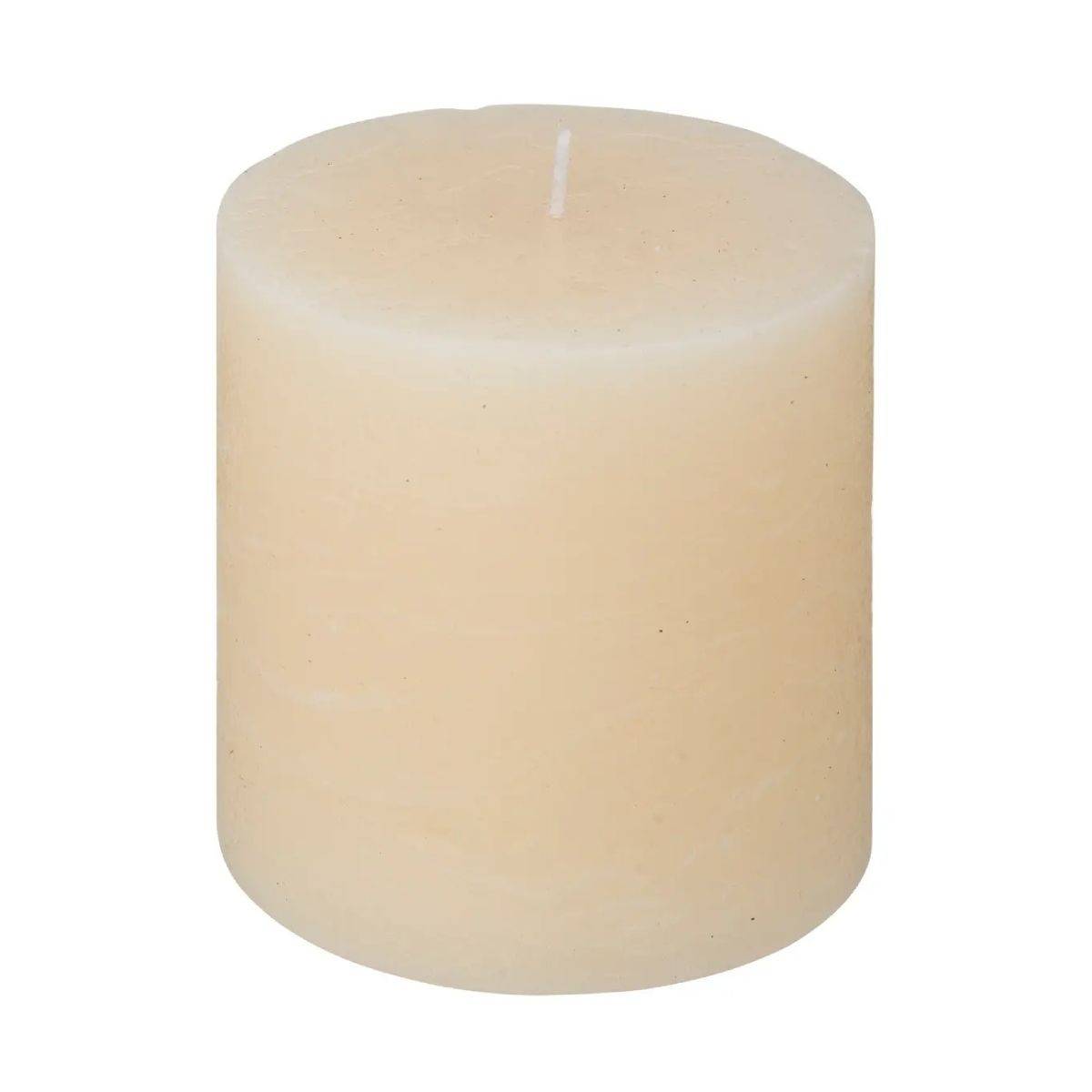 Bougie Cylindrique "Rustic" 10cm Ivoire