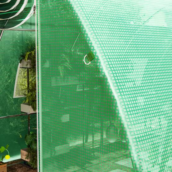 Bâche de rechange serre tunnel 12 m² 4 x 3 x 2 m PE anti-UV imperméable 8 fenêtres + porte enroulable zippée vert - Image 9