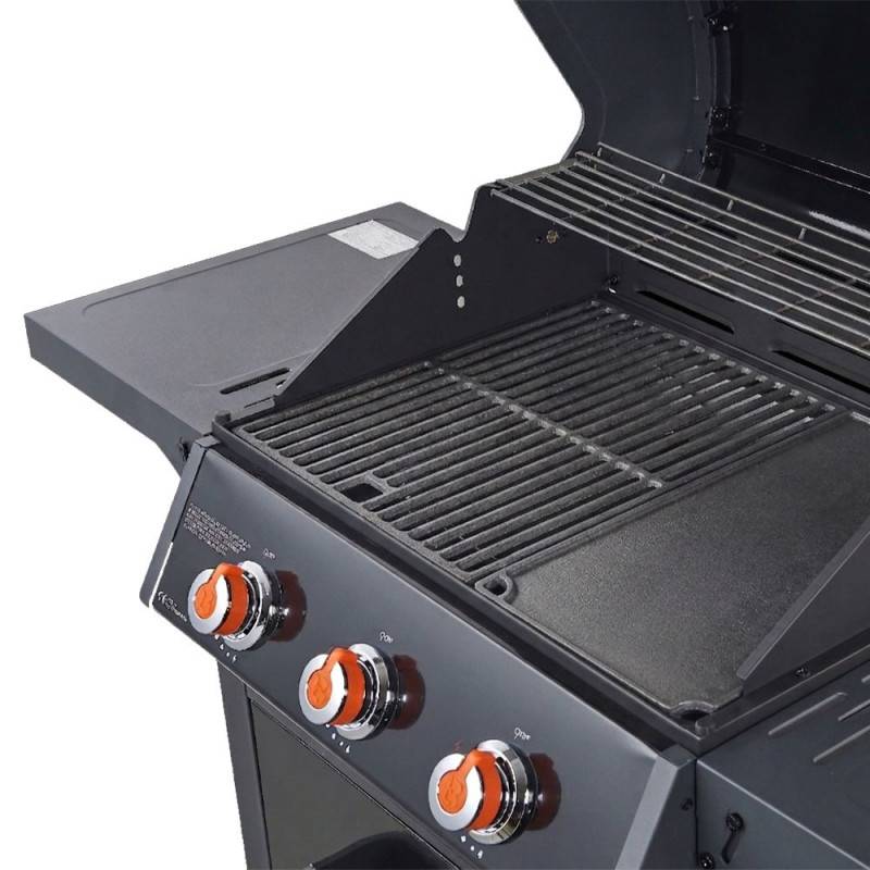 Brasero - Barbecue gaz Spring II – BRASERO BY FAVEX – 3 brûleurs 9,95 kW – Grille & plancha fonte – EASY CLEAN™ – Jusqu'à 10 convives - Image 5