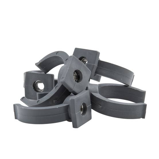 Jardibric - Jardibric - Colliers Lyre - Sachet de 5 (Ø40) - Fixation Durable pour Gouttières et Systèmes de Drainage - Image 2