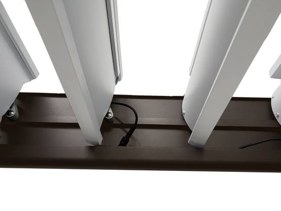 Pergola Bioclimatique 12m² ADOSSEE en aluminium motorisée avec éclairage LED 4x3m coloris noir sable RAL2100 by Green Outside - Image 4