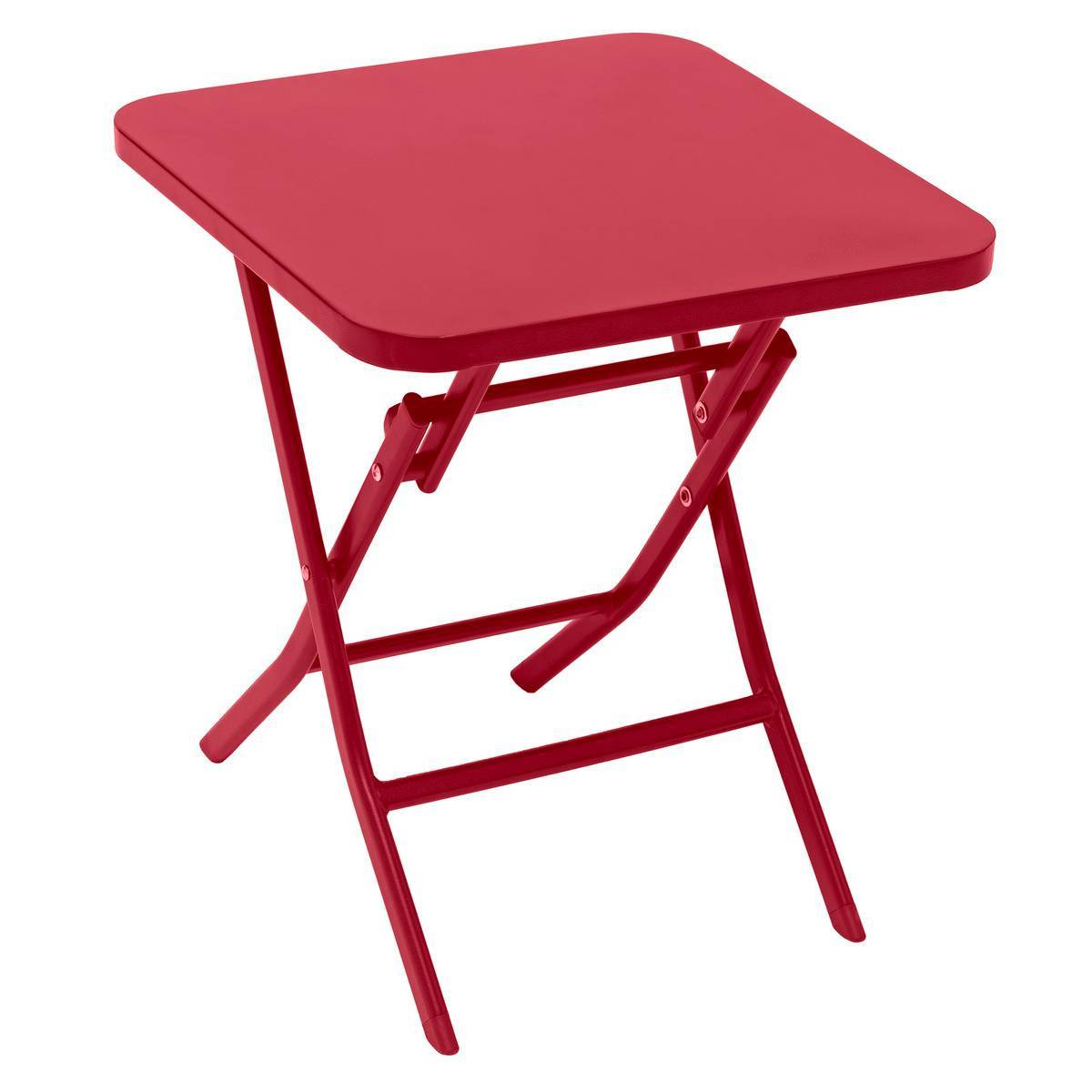 Hesperide - Table d appoint de jardin carrée "Greensboro" grenade 40x40cm en acier traité époxy Hespéride - Image 1