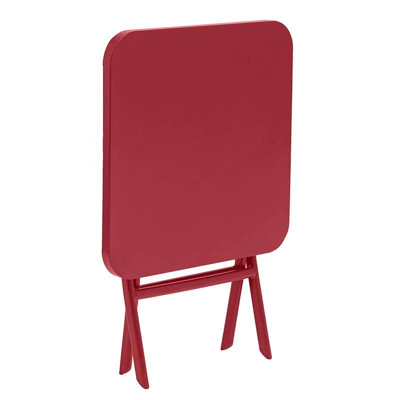 Hesperide - Table d appoint de jardin carrée "Greensboro" grenade 40x40cm en acier traité époxy Hespéride - Image 3