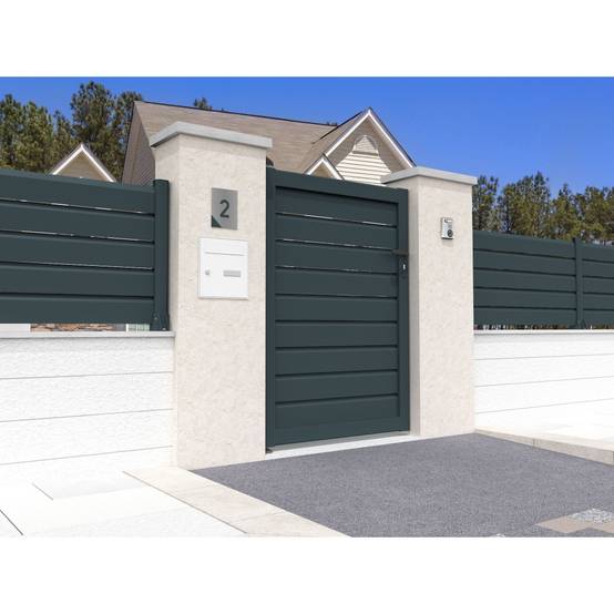 Portillon brise-vue SPASIE 1000x1557mm (Gris anthracite) - Alia Productions