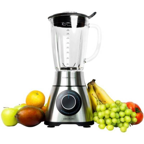 Mixeur Electrique  - CECOTEC - Power Black Titanium PefectiMix - 2000 W - 1,8 L - Bol en verre - Inox / Noir - Image 1