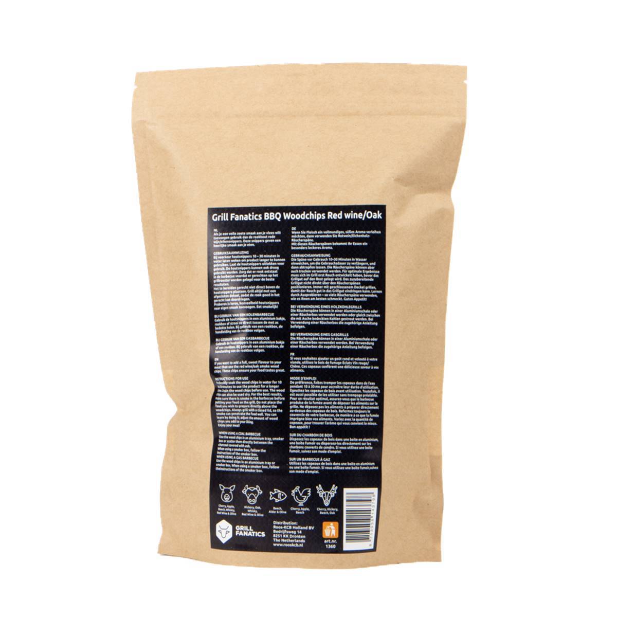 Copeaux de Bois de Chêne Vin Rouge 500g - Image 2