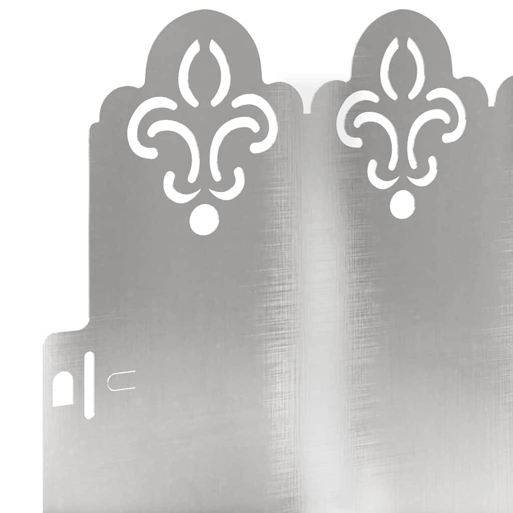 Séparation pelouse acier inox jardin aménagement paysager 103x22cm argent 10pcs - ComfortXL Outdoor Living - Image 6