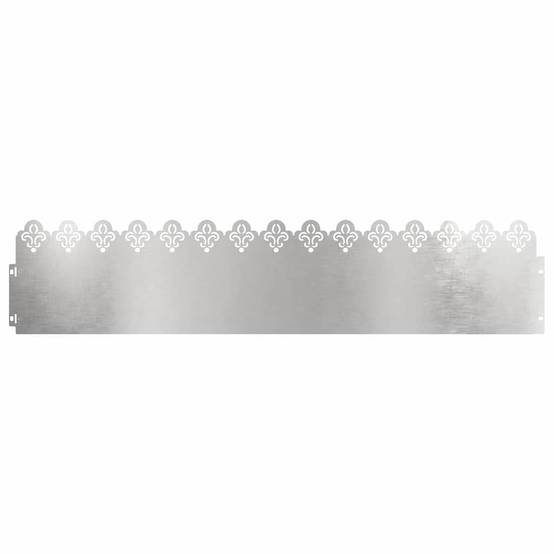 Séparation pelouse acier inox jardin aménagement paysager 103x22cm argent 10pcs - ComfortXL Outdoor Living - Image 2