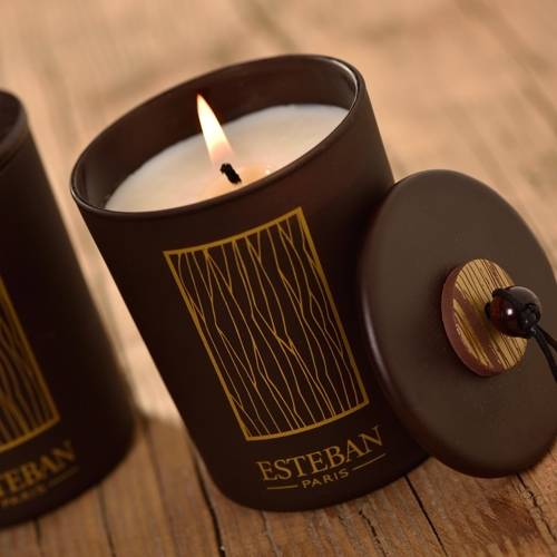 Esteban - Bougie décorative parfumée rechargeable cèdre 170 g - Image 2