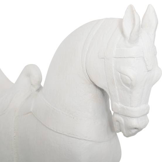 Objet décoratif Cheval Blanc en résine H 34 cm - Image 2